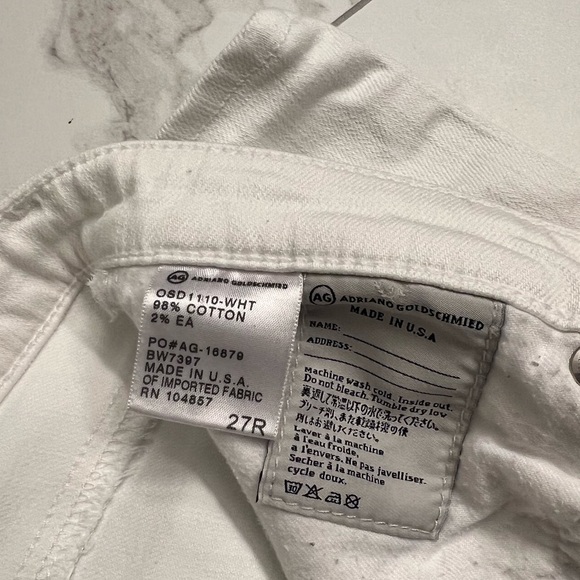 AG THE STILT WHITE JEAN SZ 27 - Picture 6 of 6